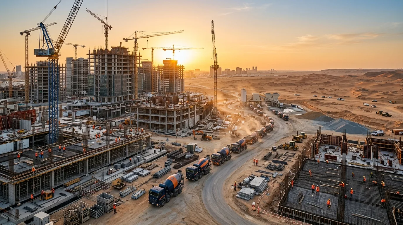 مشروع إنشائي كبير في الرياض